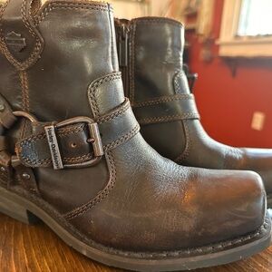 Harley-Davidson Dark Brown Leather Boots